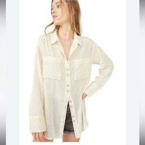 Free People Sheer Luck Shirt